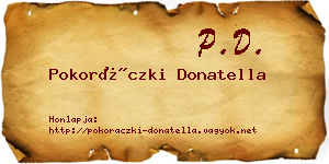 Pokoráczki Donatella névjegykártya
